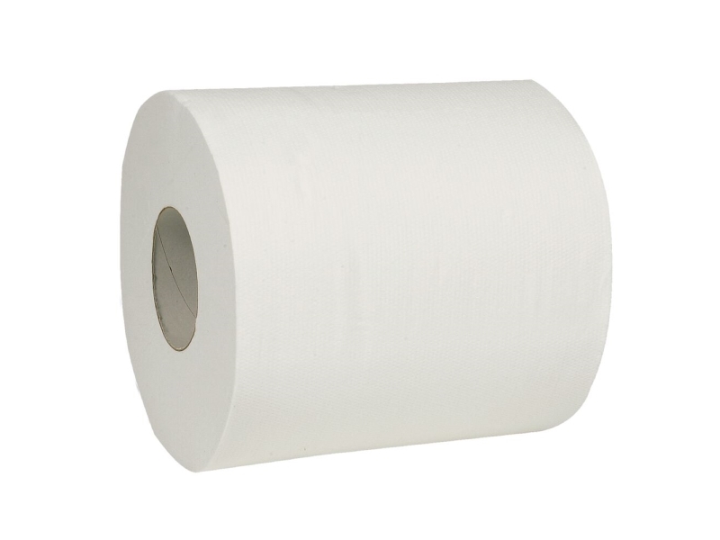 Håndklæderulle, Abena Care-Ness Excellent, 2-Lags, Midi, 153M X 20Cm, Ø18cm, Hvid, Nyfiber