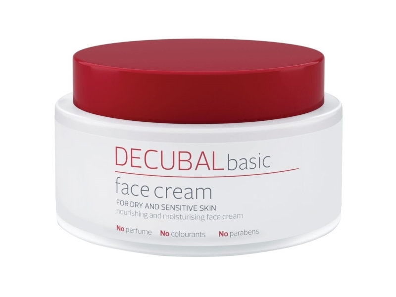 Kasvovoide, Decubal, 75 ml, väri- ja hajusteeton