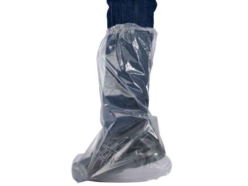 Støvleovertræk, ABENA, 38x50cm, 50 micron, transparent, LDPE, med skridhæmmende tape