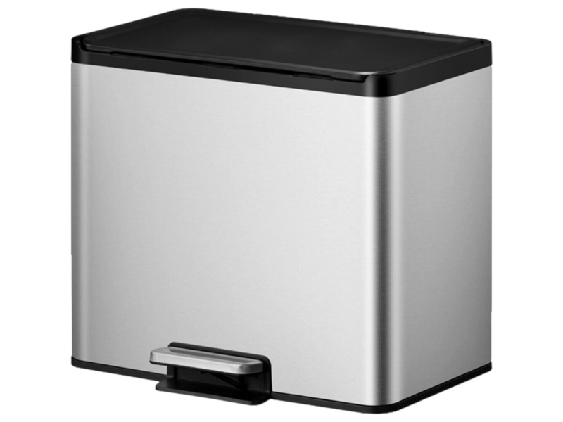 Treteimer, Eko Essential, Stahl, Edelstahl, 3 Fächer, 3X9 L