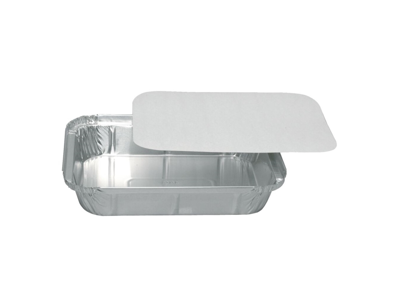 Aluminiumsbakke, Abena, 22,7X17,4X4,2Cm, 1170 Ml, Sølv, Aluminium - (7 Stk.)