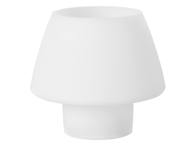 Ljusstake Moody Maxi 123x129 mm Silikon vit - (låda med 4 st) | Catering - Matförpackning - Övriga | GameStuff