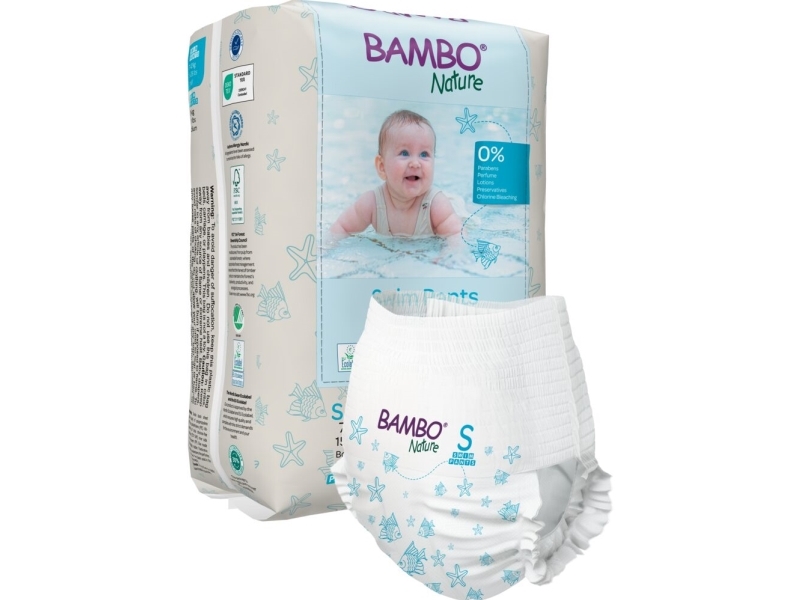 Babyblöja, badblöja, Bambo Nature, S - (10 st.) | Hälsa - Personlig vård - Blöjor | GameStuff