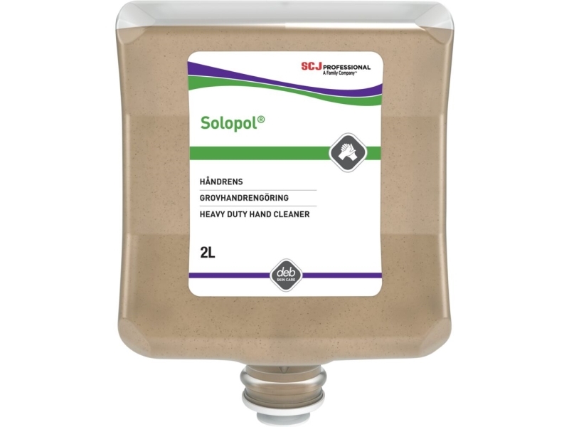 Håndrens Solopol Classic til Mineralolie/Grafit m.m. med Parfume 2 ltr,2 ltr/fl