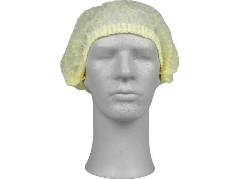Hiusverkko, ABENA Classic, XL, keltainen, PP, kaksinkertainen elastinen, ei-steriili