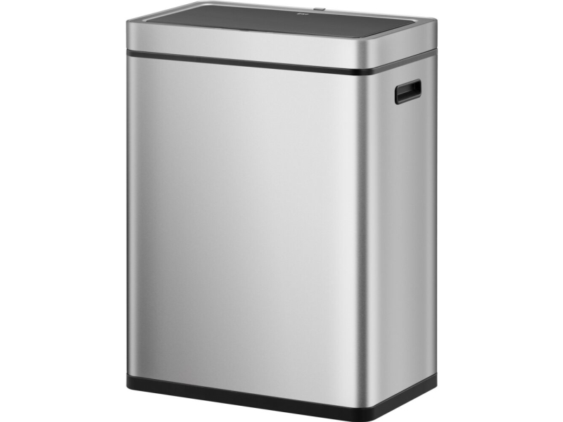 Affaldsspand, EKO Mirage, stål mat, rustfrit stål, 2 rum, 2x30 l