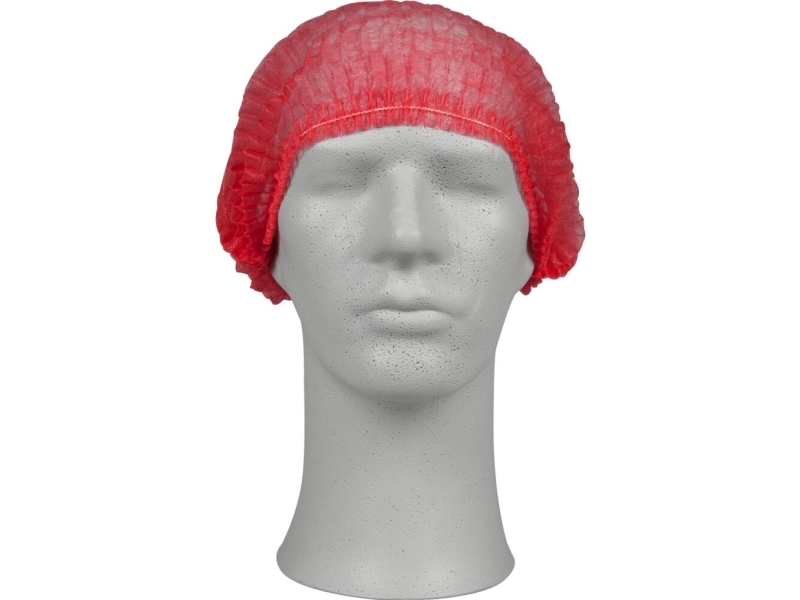 Hårnet, ABENA Classic, XL, 10 gsm, rød, PP, usteril