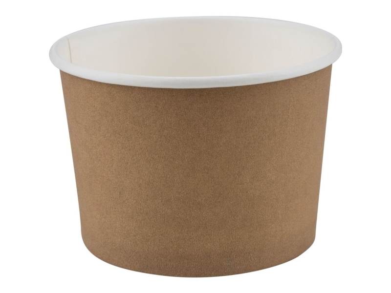 Bæger, ABENA Gastro, 6cm, Ø9cm, 250 ml, natur, pap/PE - (20 stk.)