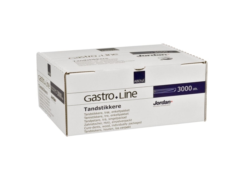 Tandstikker, ABENA Gastro, 5cm, træ, enkeltpakket i plastik