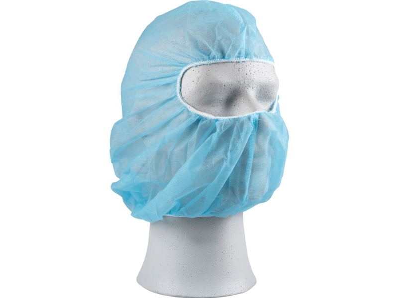 Balaklavahue, ABENA, One size, 12 gsm, blå, PP, usteril - (10 stk.)