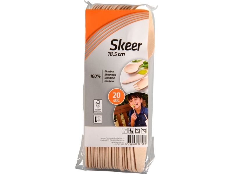 Spiseske, Consumer, 18,5cm, natur - (28 stk.)