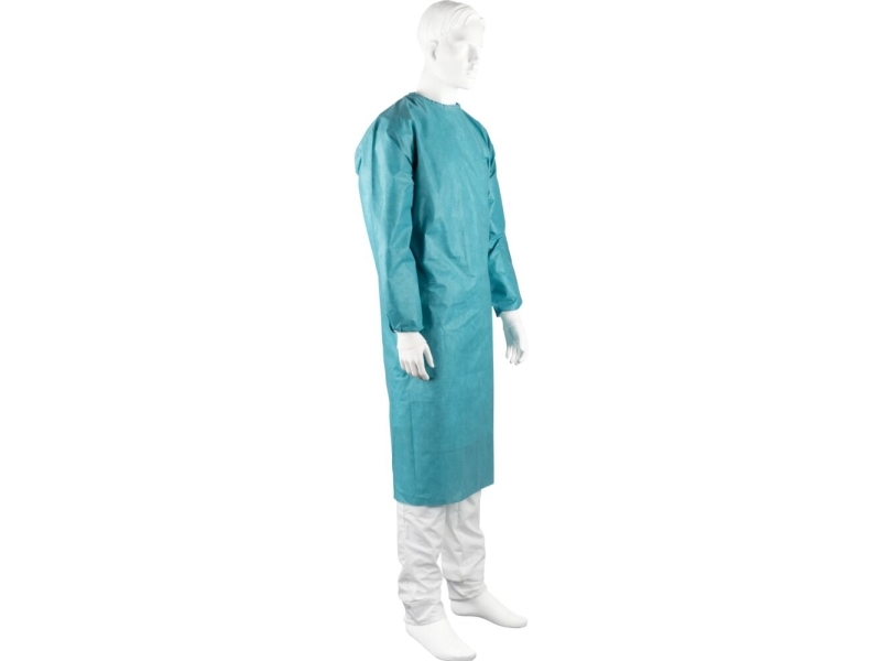 Operationskittel, ABENA Protectus, XL-L, 155cm, Ø170cm, grøn, SMMSS, standard, uden håndklæder, s... - (19 stk.)