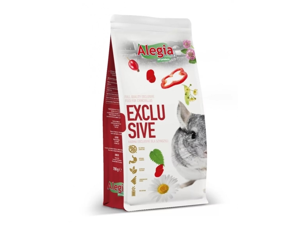 Alegia Exclusive Chinchilla - Foder Til Chinchillaer- 700G