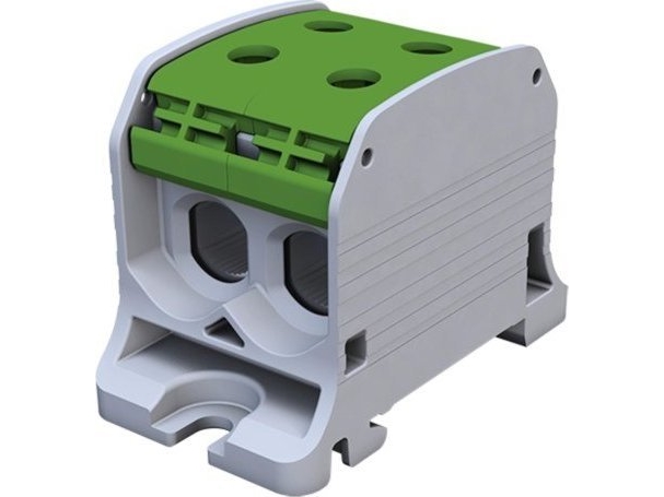 Simet STB 50-2 skarv för skena, gängad Al/Cu 87320 SIMBLOCK grön | EL Artiklar - Andra EL - Monteringsutrustning | GameStuff