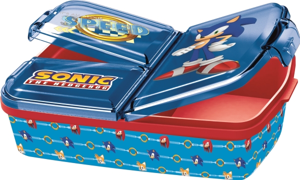 SONIC Lunchlåda med flera fack, 18x13 cm | Köksutrustning - lunch - Matlådor | GameStuff