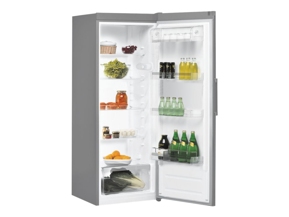 Indesit SI6 1 S - Køleskab - bredde: 59.5 cm - dybde: 64.5 cm - højde: 167 cm - 323 liter - Klasse F - sølv