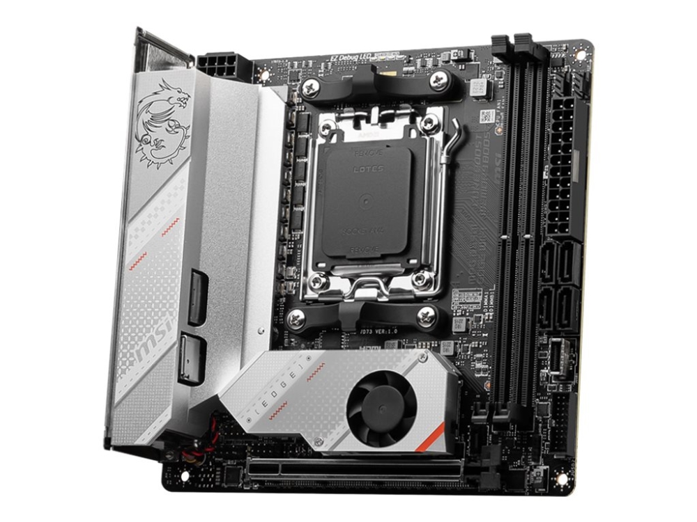 Msi Mpg B650i Edge Wifi - Bundkort - Mini Itx - Socket Am5 - Amd B650 Chipset - Usb 3.2 Gen 2, Usb-C 3.2 Gen2, Usb 3.2 Gen 1, Usb-C 3.2 Gen 2X2 - 2.5