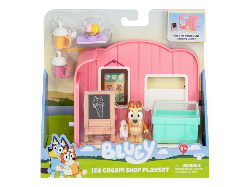 Bluey mini Ice Cream Parlour Set with Bingo Figure 17553