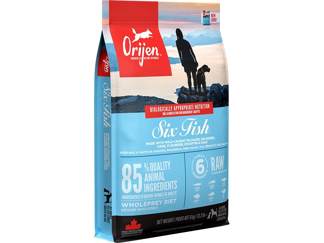 Orijen Six Fish - Tørfoder Til Hunde - 6 Kg