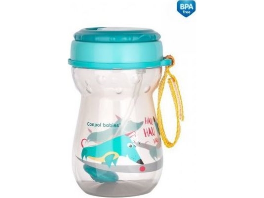 CANPOL BABIES sportskop med lukket sugerør, 350 ml, 56/518