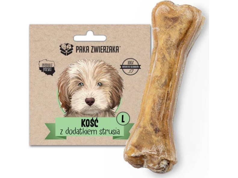 Paka Zwierzaka Paka Zwierzaka Knochen Mit Straußenzusatz L Hundeleckerli 70 G