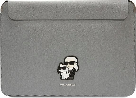 Karl Lagerfeld Karl Lagerfeld Ærme Klcs14sakcpmg 14" Sølv/Sølv Saffiano Karl&Ampchoupette
