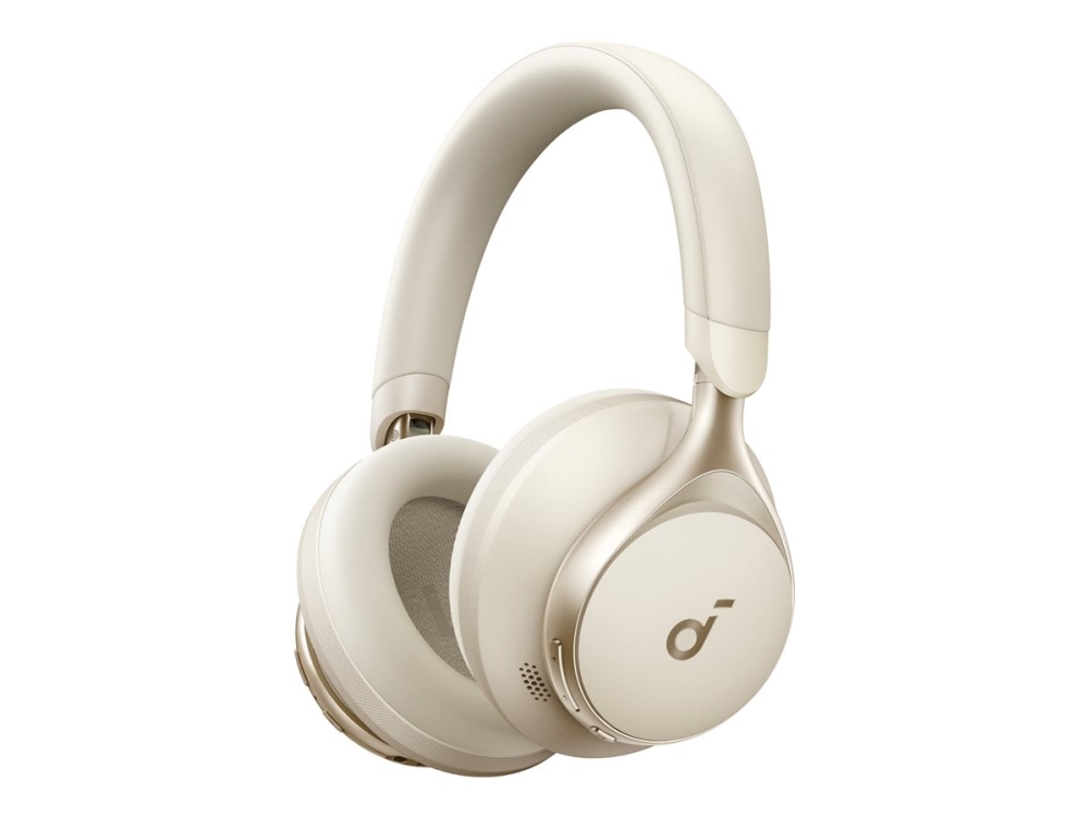 Soundcore Space One Kopfhörer Verkabelt & Kabellos Kopfband Anrufe/Musik Bluetooth Cremefarben (A3035g21)