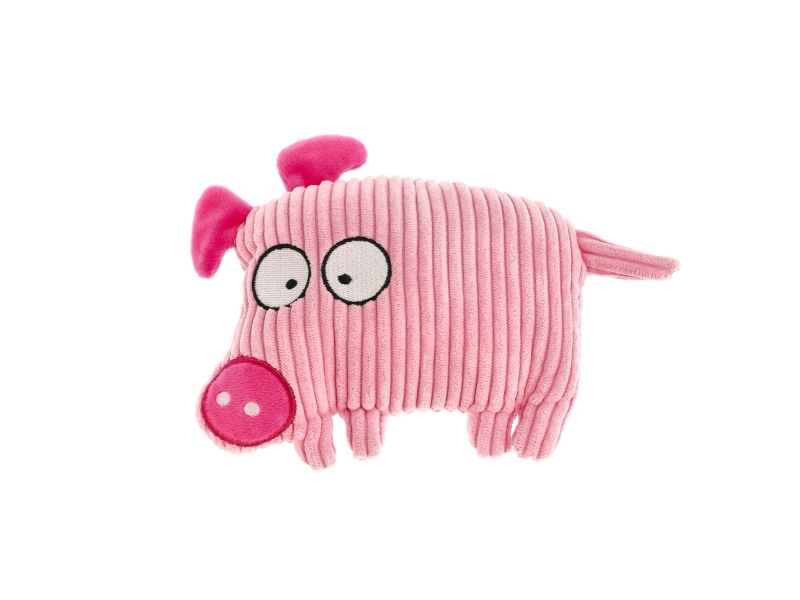 Dogman Dog Toy PiggySweet Squeaker Corduroy 16cm