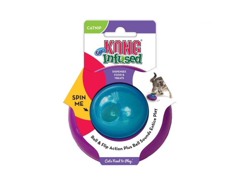 Cat Gyro fra KONG Godbidsbold med katteurt og klokke