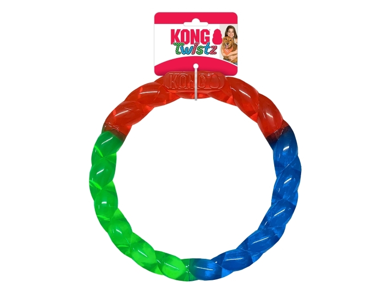Kong Legetøj Twistz Ring Flerfarvet S 17Cm