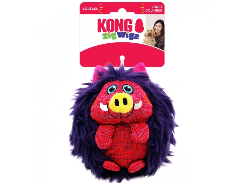 Kong Leksak Zigwigz Warthog Flerfargad M 14cm