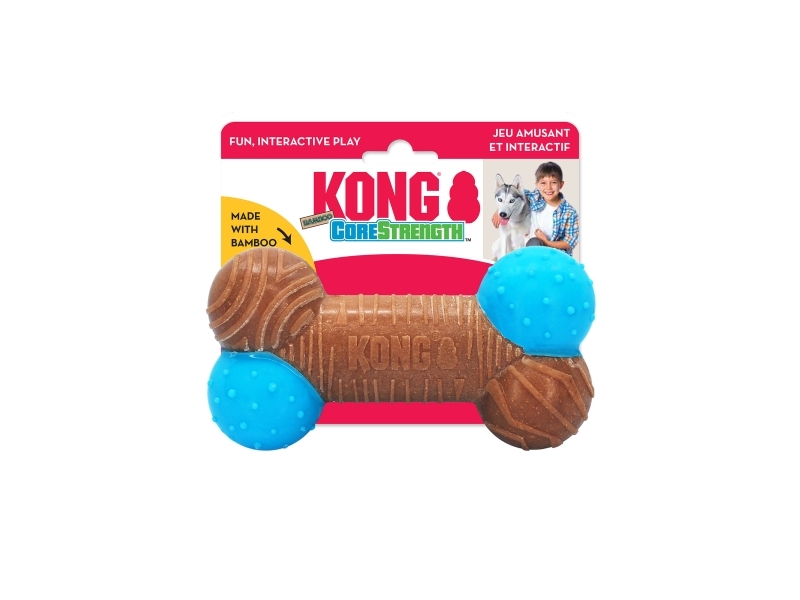 KONG Hundelegetøj CoreStrength Bamboo Bone Large 16cm