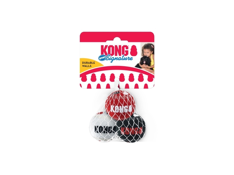 Kong Signature Sport-bolde 3-pak 5,5 cm S - (KongSKSB32E)