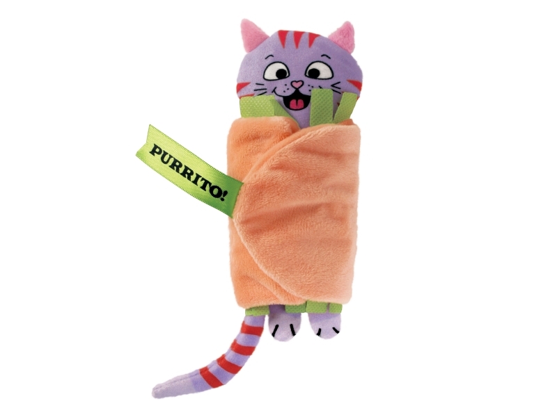 Kong Katzenspielzeug Pull-A-Partz Purrito Mehrfarbig