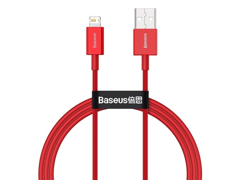 Baseus Kabel Usb-C Do Lightning Superior Series, 20W, Pd, 2M (Czarny), 2 M, Usb A, Usb C/Lightning, Rot