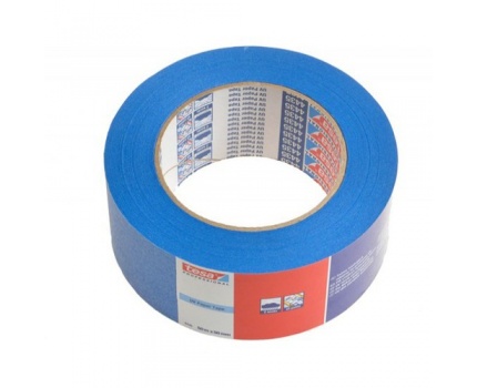 Tesa 4435, Maler-Abdeckband, Papier, Blau, Kautschuk-Basis, 12%, 380 N/Mm2