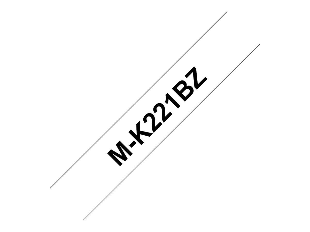 Brother M-K221bz, Schwarz Auf Weiss, M, Schwarz, Wärmeübertragung, Brother, Pt-M95, Pt-90