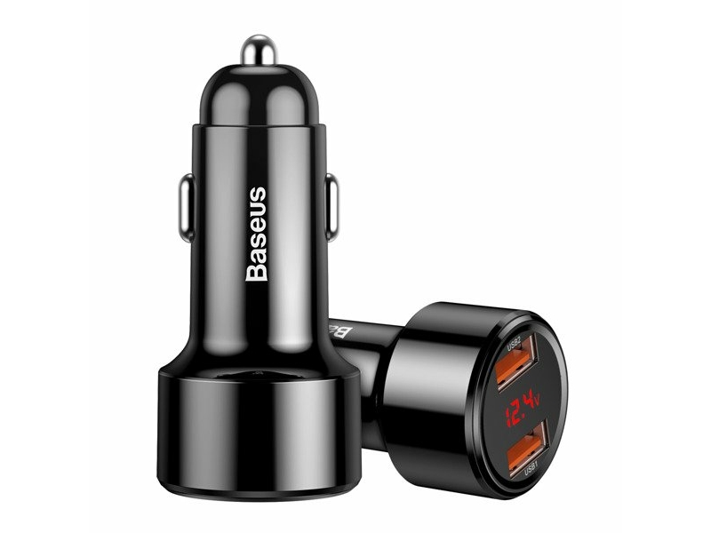 Baseus Magic Car Charger 2x USB QC 3.0 45W (Black)