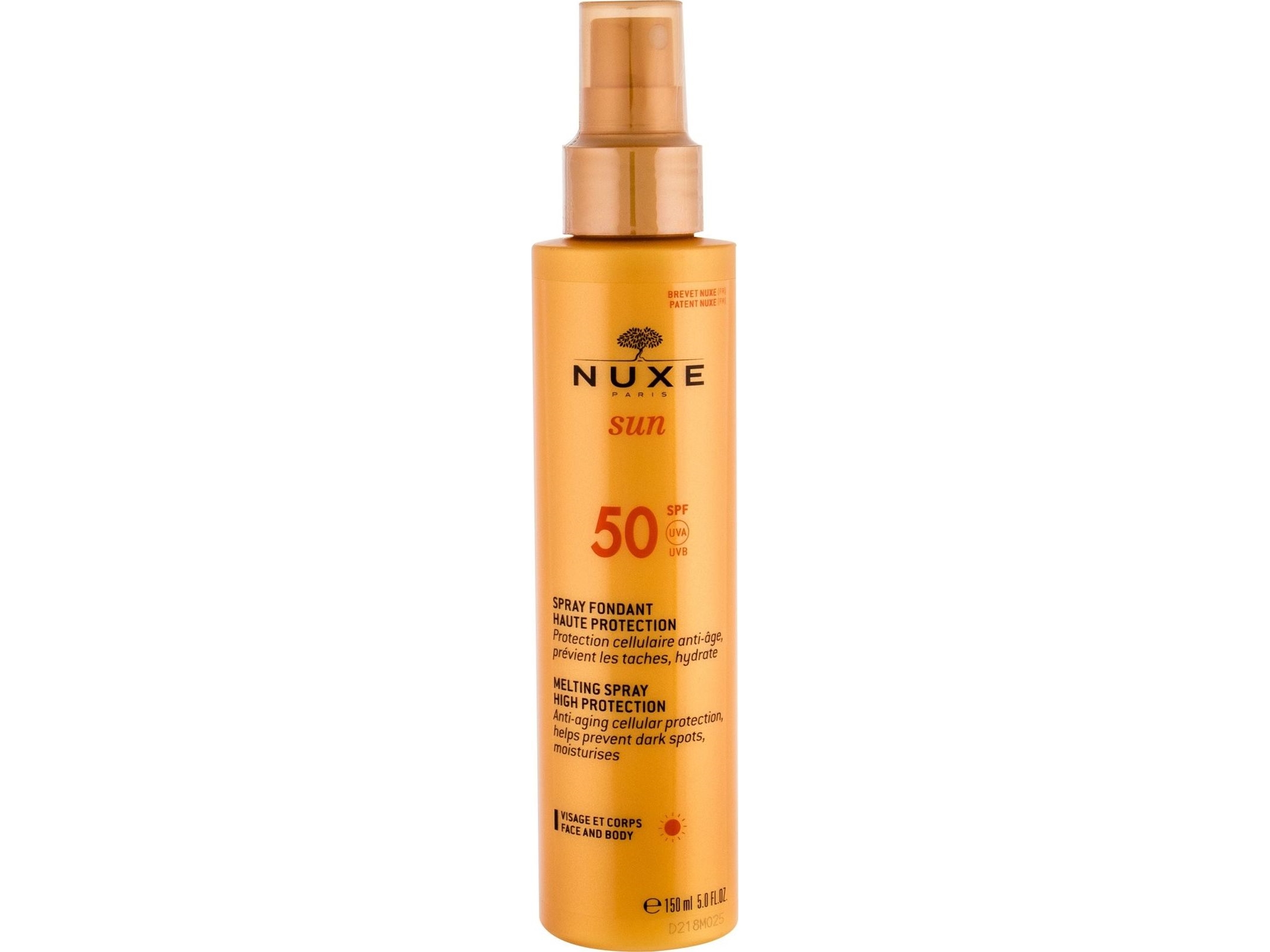 Nuxe NUXE Sun Melting Spray SPF50 Kroppsbruningspreparat 150ml