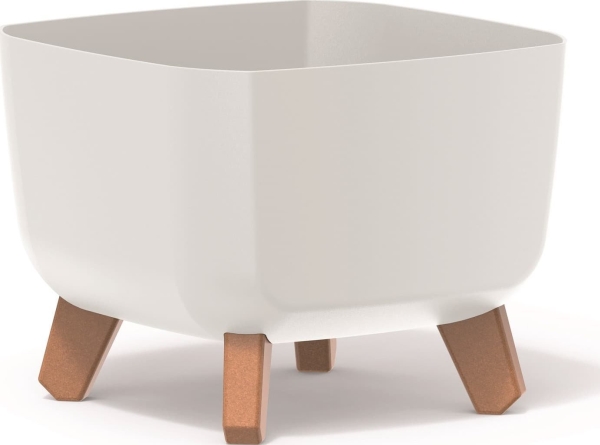 Prosperplast vazonas GRACIA SQUARE - baltas