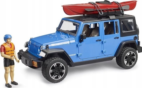 Bruder 02529 Jeep Wrangler Rubiconunlimited Mit Kajak Und Figur