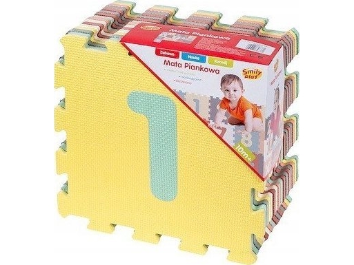 Smily Play Schaumstoffmatte Pastell Mit Zahlen