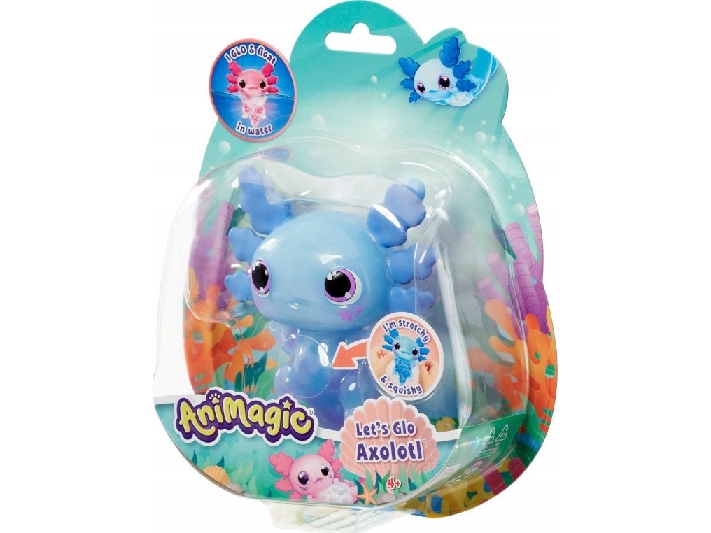 AniMagic Lets Glo Axolotl Interaktivt Elektronisk Legetøj - 4+år