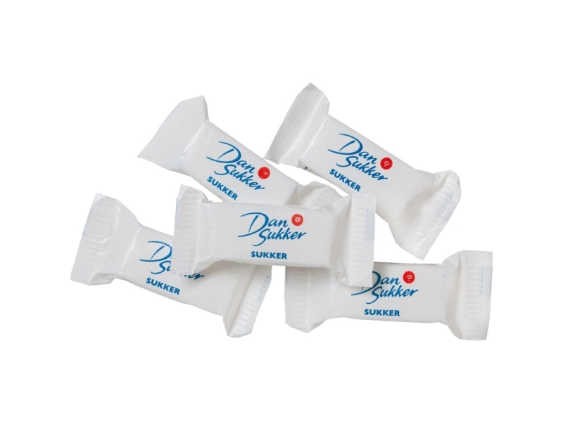 Hugget Sukker 4,4g - 2 stk./pakke - (4,4 kg/karton)