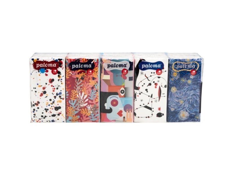 Pappersnäsdukar, Paloma, 4-lagers, 21x20,5cm, vit | Rengöring - Avtorkning - Ansiktsvävnader | GameStuff