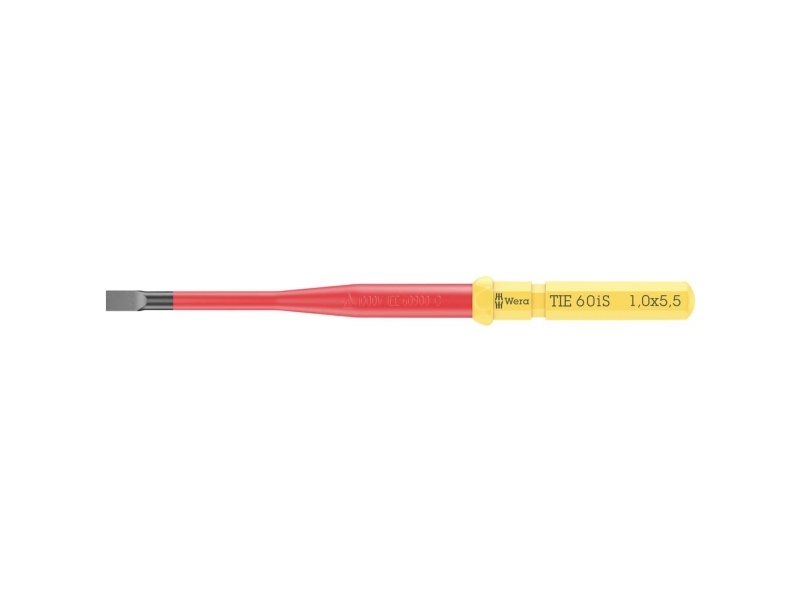 Wera Kraftform Kompakt Vde 60 Is 1,0 X 5,5 X 157 Mm Tie Elektriker Kærv Udskiftelig Klinge 5.5 Mm