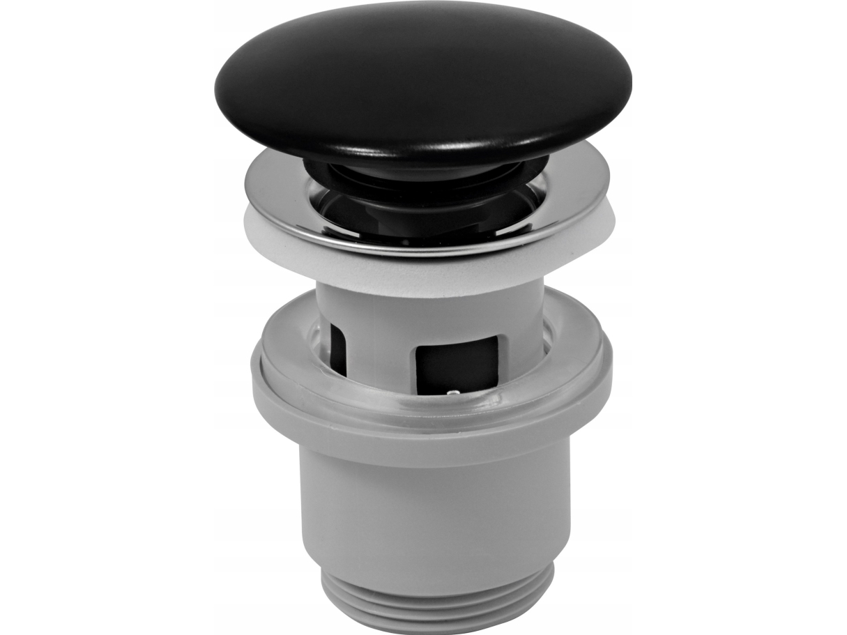 Ferro S288ppcb Afløb/Plug Click Ceramic Black With Overflow G5/4 Polypropylene // S. Drain Klak-F-S288ppcb