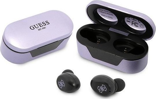 Guess Bluetooth-Hovedtelefoner Gutwst31eu Tws + Dockingstation Lilla/Lilla