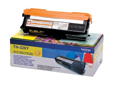 Brother Tn328y - Gul - Original - Tonerpatron - For Brother Dcp-9270Cdn