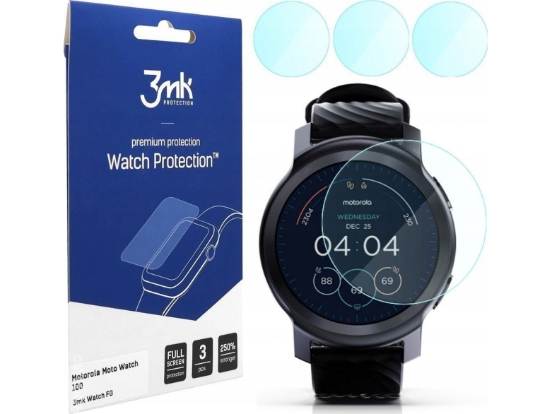 3Mk Hybridglas Watch Protection Flexibleglass Til Motorola Moto Watch 100 (3 Stk)